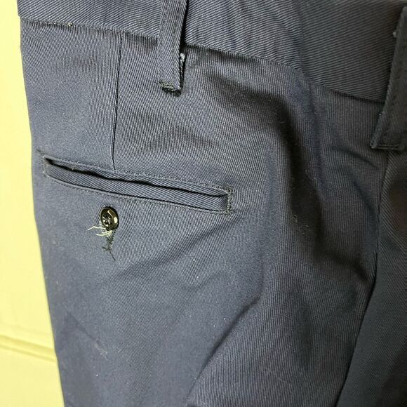Aramark Navy Blue Work Pants Size 34x32 - Picture 3 of 5
